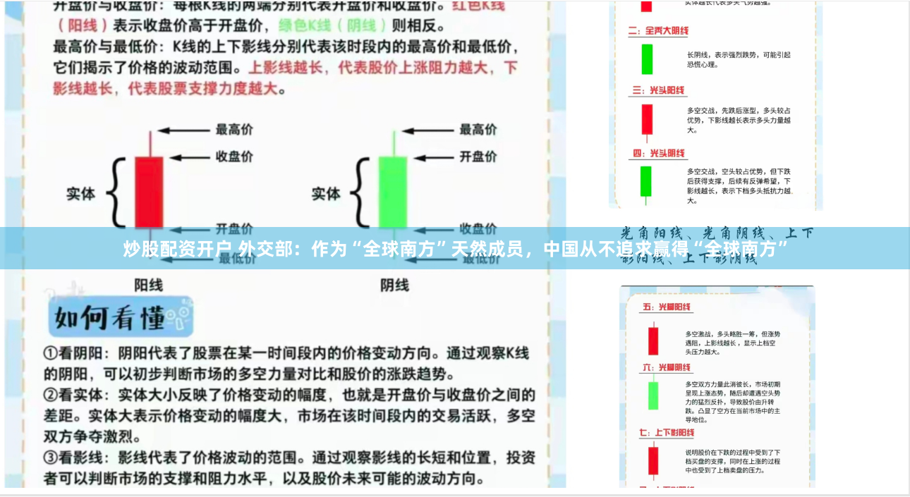炒股配资开户 外交部：作为“全球南方”天然成员，中国从不追求赢得“全球南方”